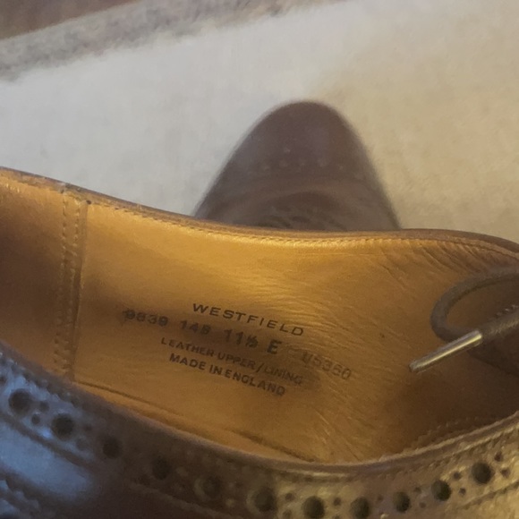 Crockett & Jones Westfield Dark Brown Calf Leather Men’s Dress Shoes Size 12.5